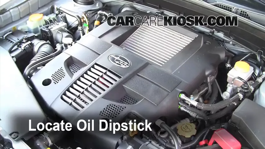 2009 Subaru Forester XT Limited 2.5L 4 Cyl. Turbo Oil Check Oil Level